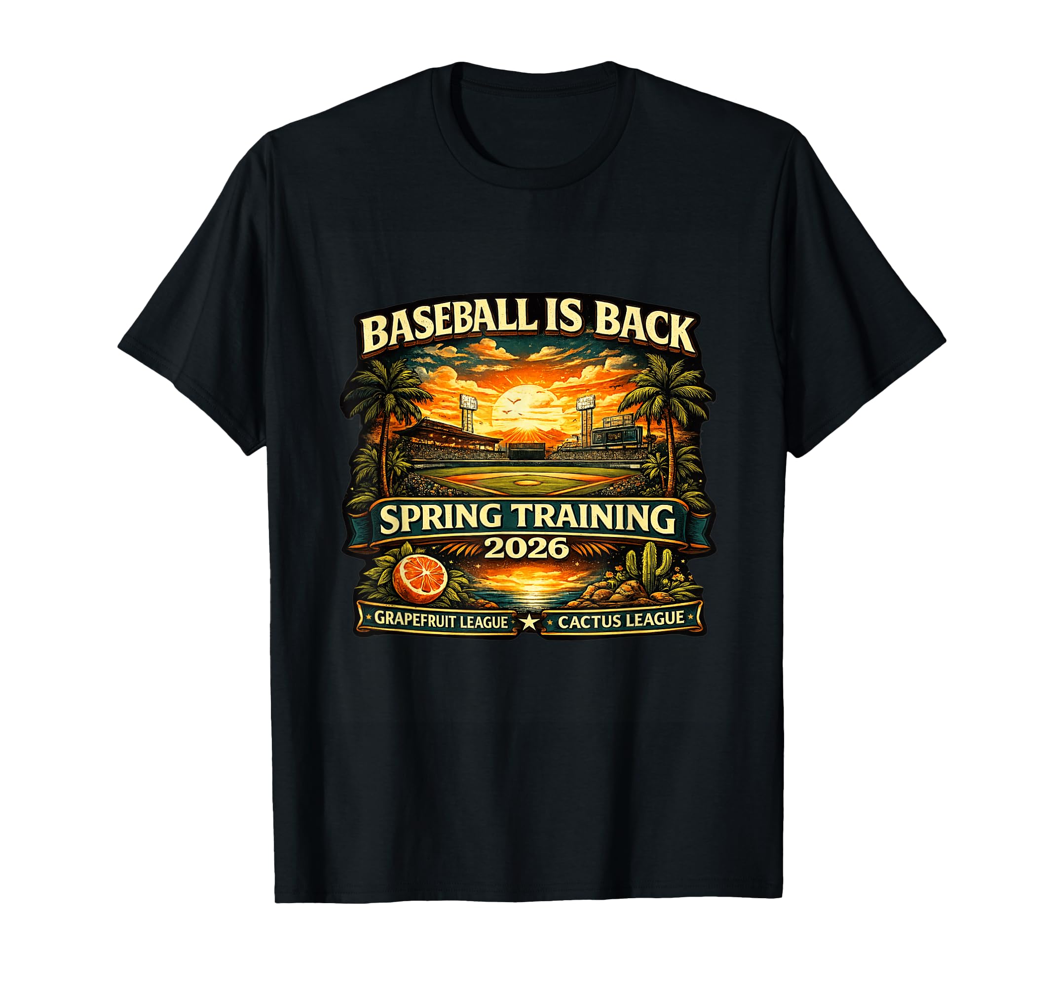 Spring Training Baseball Is Back 2026 T-Shirt - Novelty Apparel Men Women - T-Shirt, Sweatshirt, Hoodie