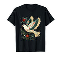 Peace Dove And Floral Flowers Love And T-Shirt - Fun Novelty Design Unisex - T-Shirt, Sweatshirt, Hoodie