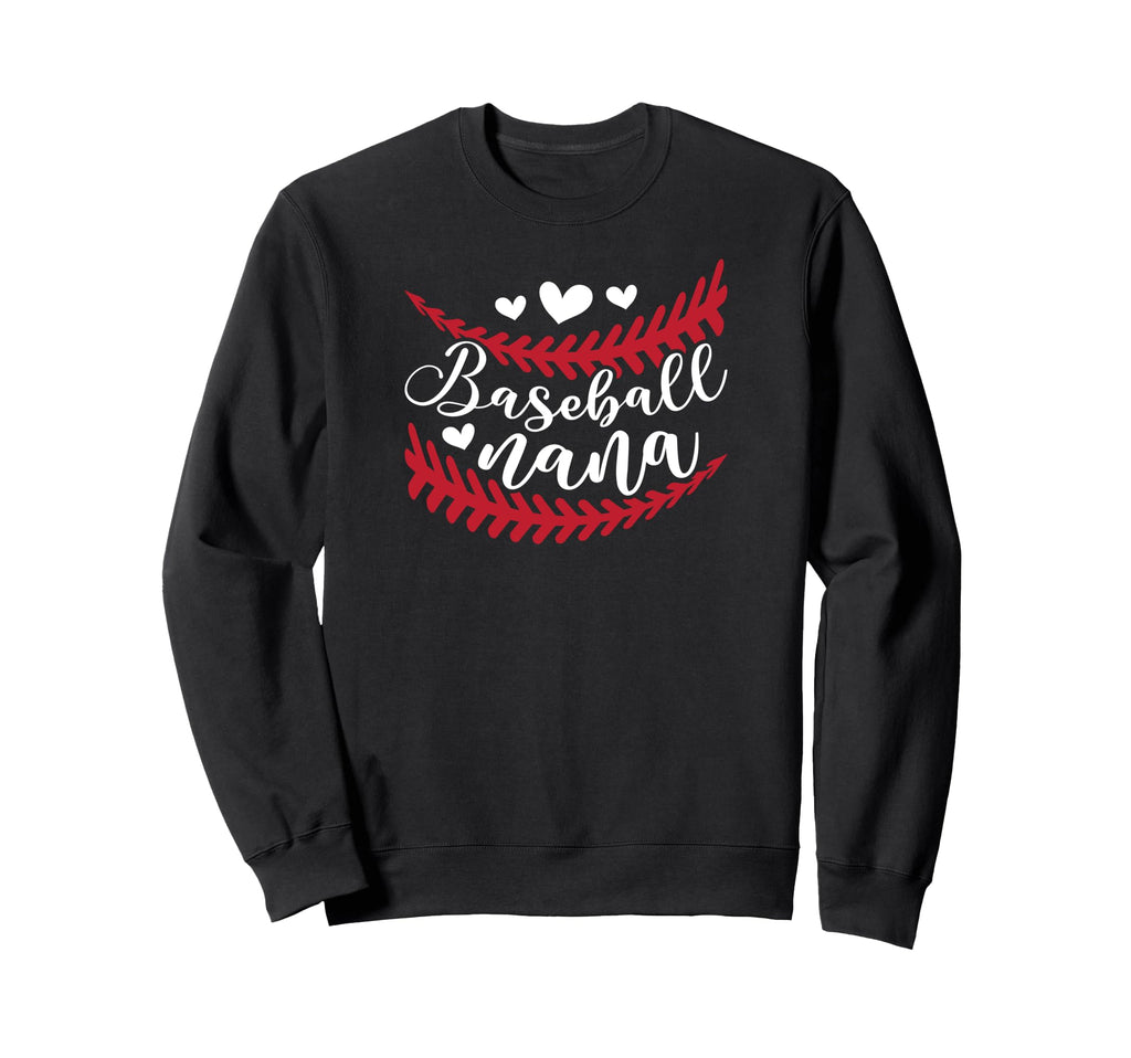 Baseball Nana Grandma Proud Nana Sweatshirt - Trendy Graphic Unisex - T-Shirt, Sweatshirt, Hoodie