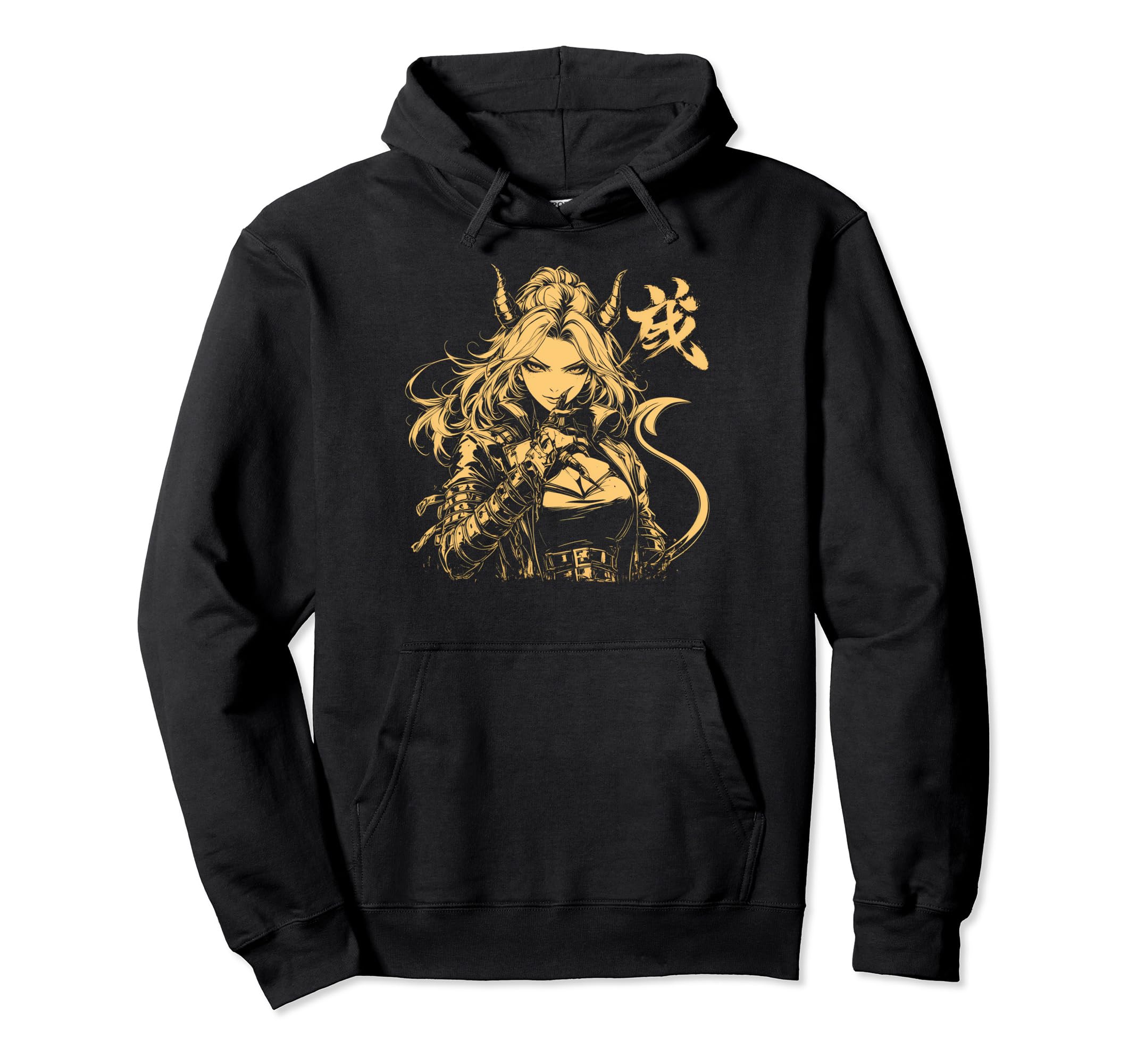 Goth Grunge Demon Anime Waifu Horror Alt Hoodie - Trendy Graphic Unisex - T-Shirt, Sweatshirt, Hoodie