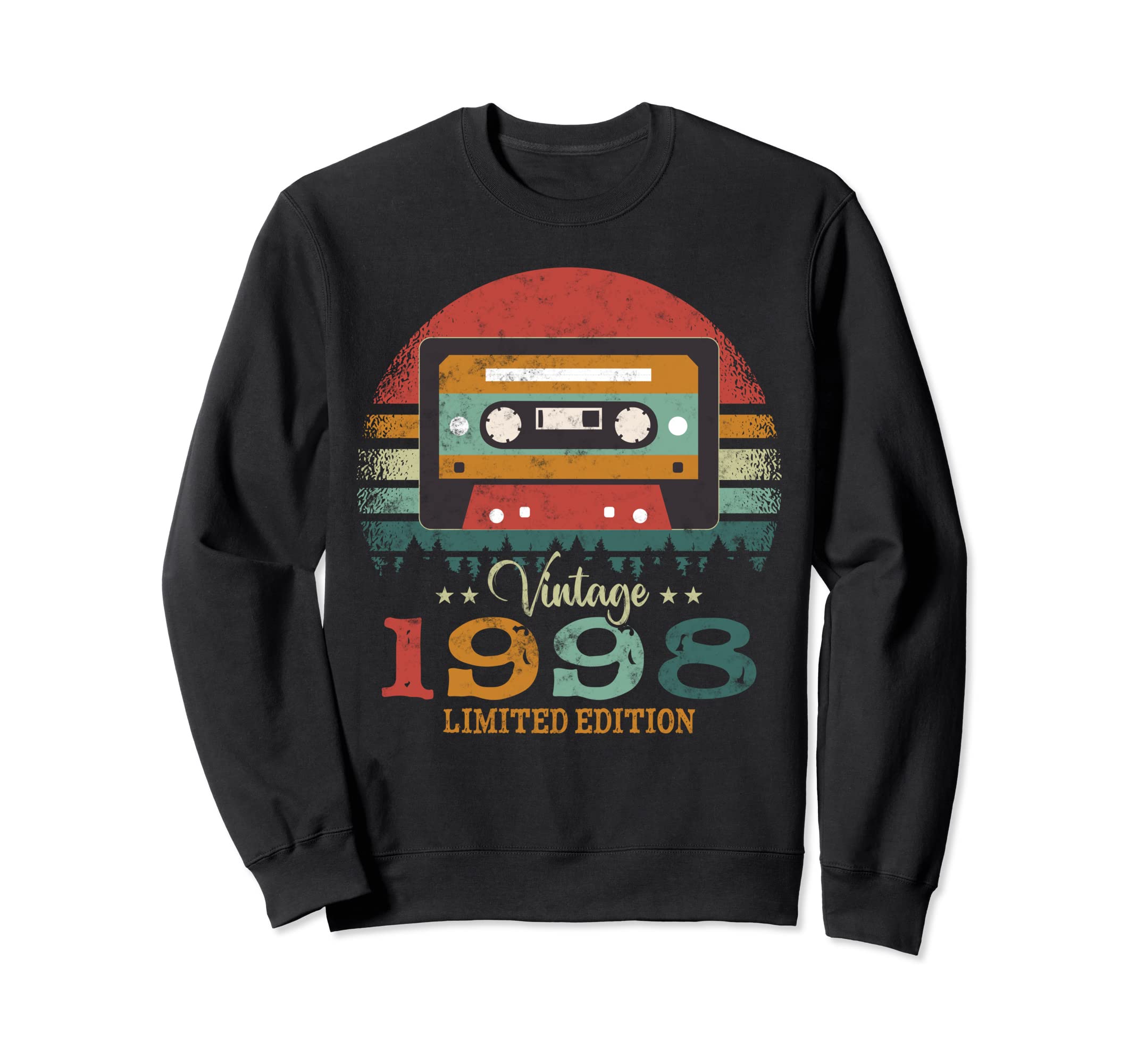 Cassette Tape 1998 Birthday Sweatshirt - Custom Art Print Unisex - T-Shirt, Sweatshirt, Hoodie