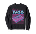 1988 Cassette Tape Stripes Sweatshirt - Streetwear Style Men Women - T-Shirt, Sweatshirt, Hoodie