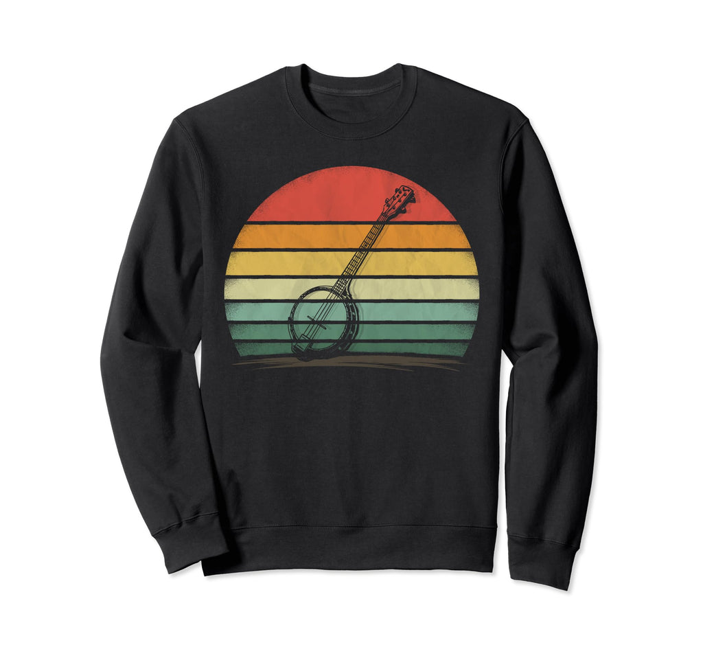 Banjo Musical Distressed Banjo Sweatshirt - Novelty Apparel Men Women - T-Shirt, Sweatshirt, Hoodie