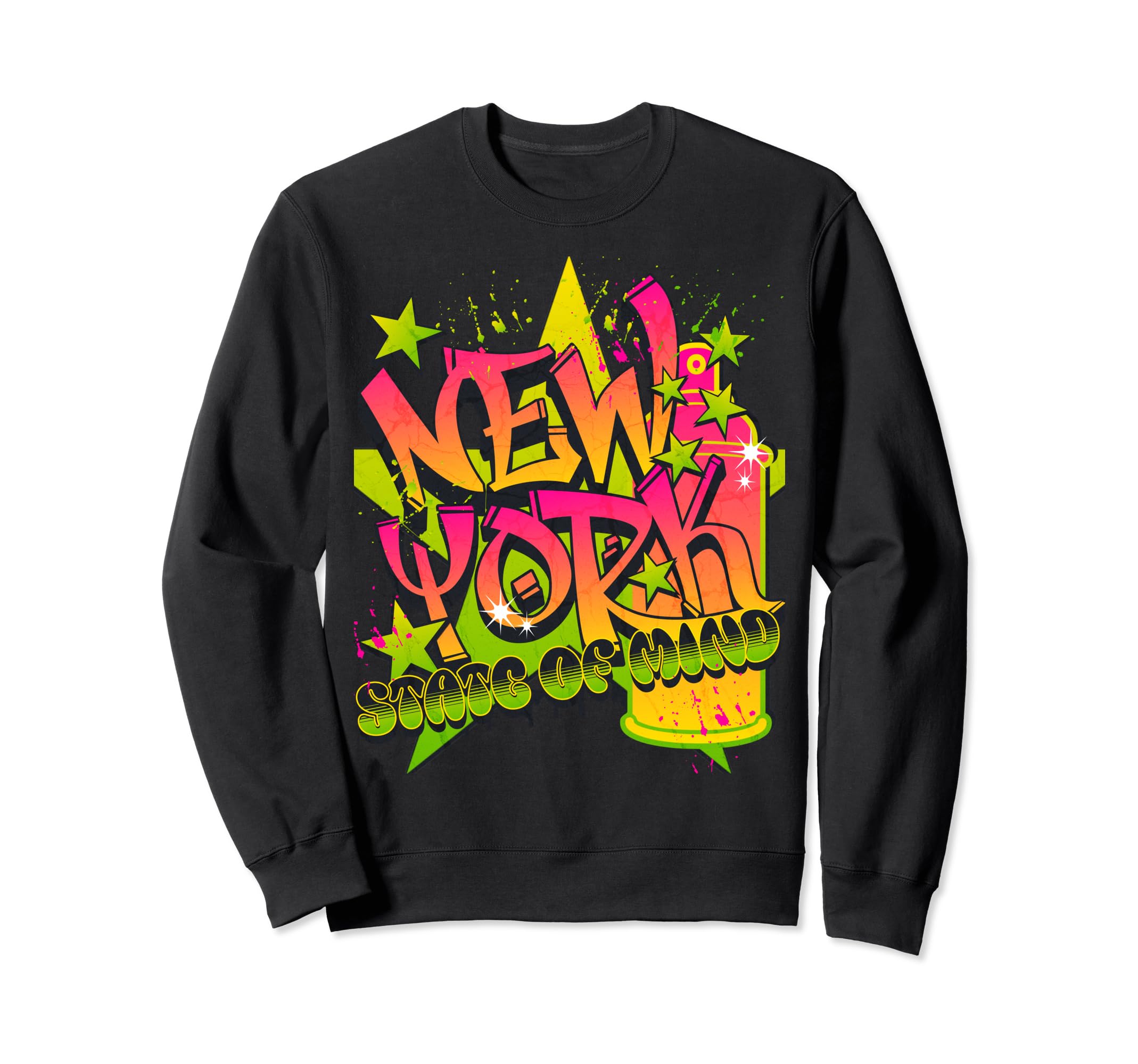 Graffiti Hip Hop Old School Sweatshirt - Fun Novelty Design for Adults - T-Shirt, Sweatshirt, Hoodie