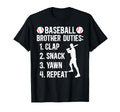 Baseball Brother Duties Brother T-Shirt - Aesthetic Graphic for Adults - T-Shirt, Sweatshirt, Hoodie