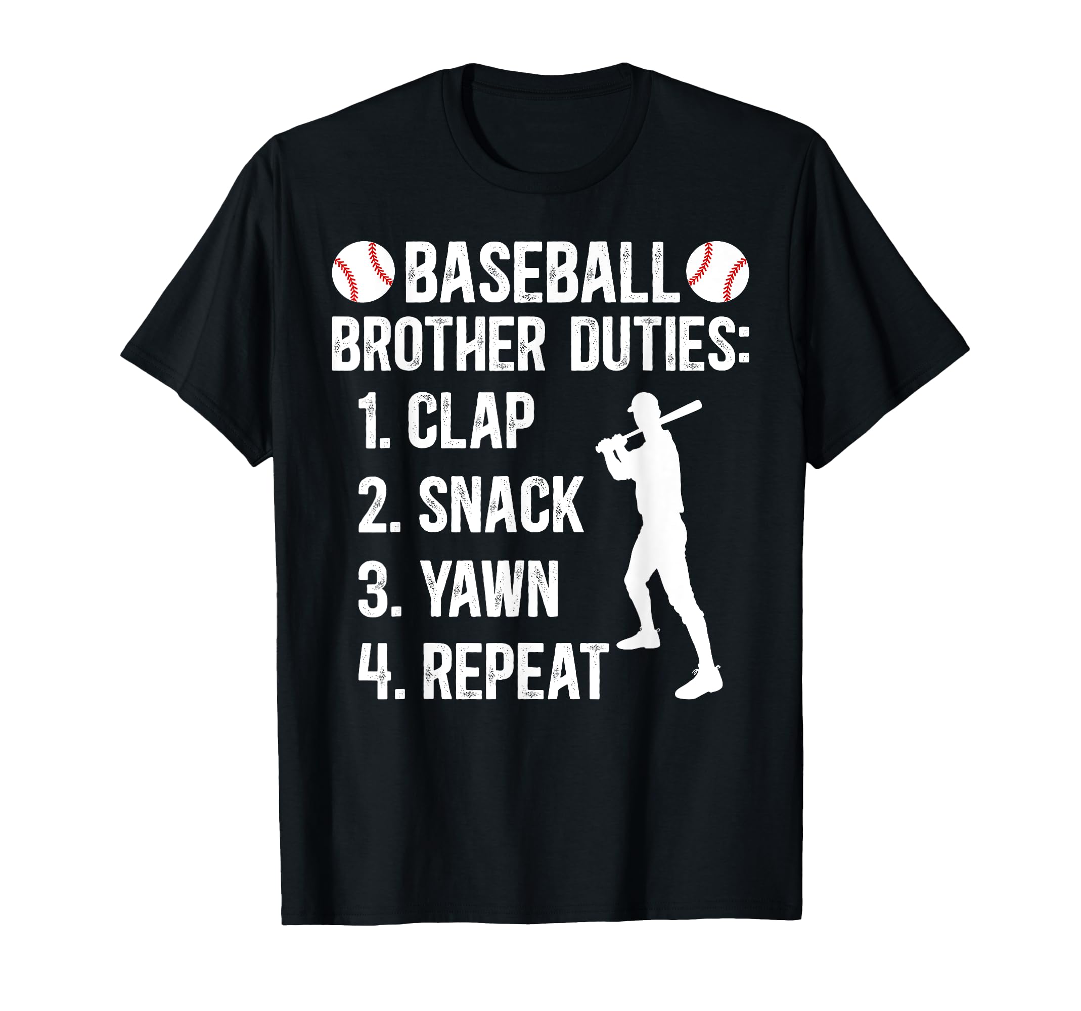 Baseball Brother Duties Brother T-Shirt - Aesthetic Graphic for Adults - T-Shirt, Sweatshirt, Hoodie