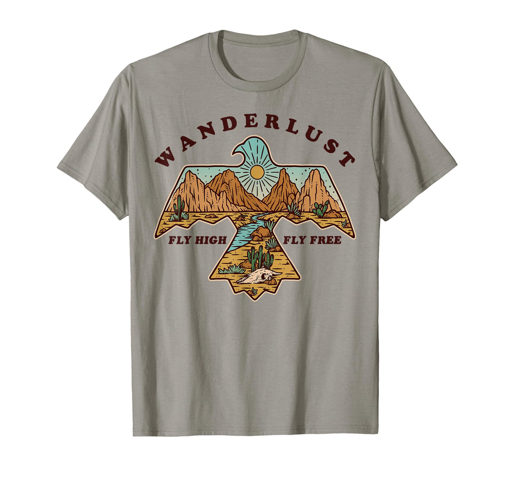 Wanderlust Fly High Fly Free Desert T-Shirt - Trendy Graphic Men Women - T-Shirt, Sweatshirt, Hoodie