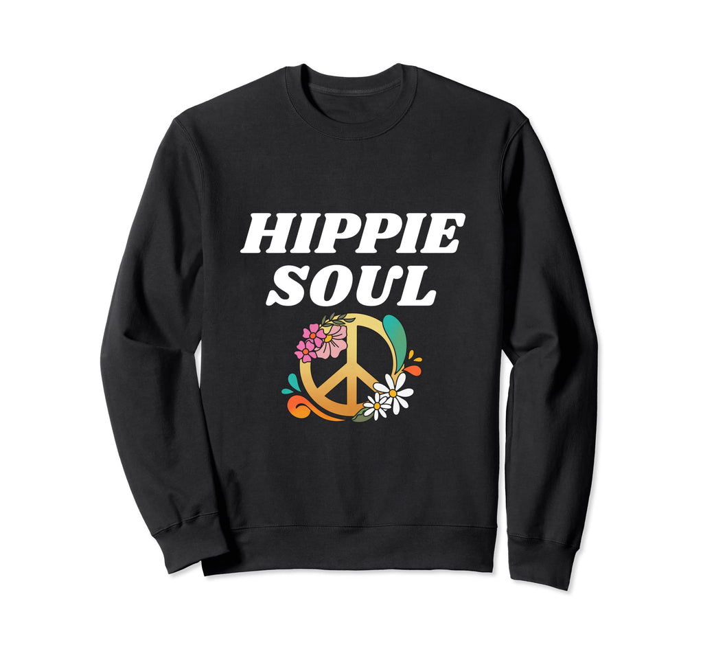 Hippie Soul Boho 70S 60S Peace Sweatshirt - Custom Art Print for Adults - T-Shirt, Sweatshirt, Hoodie