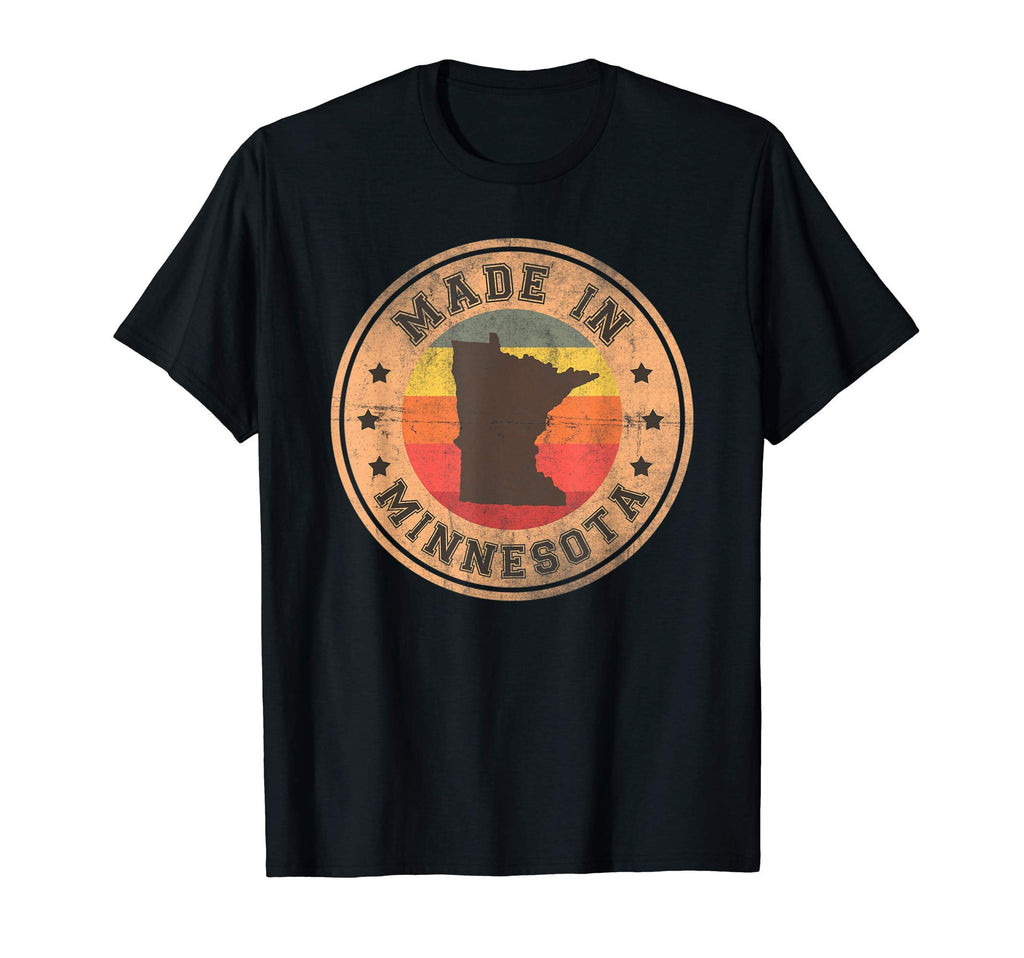 Minnesota Us State Map Stripes 197 T-Shirt - Trendy Graphic Men Women - T-Shirt, Sweatshirt, Hoodie
