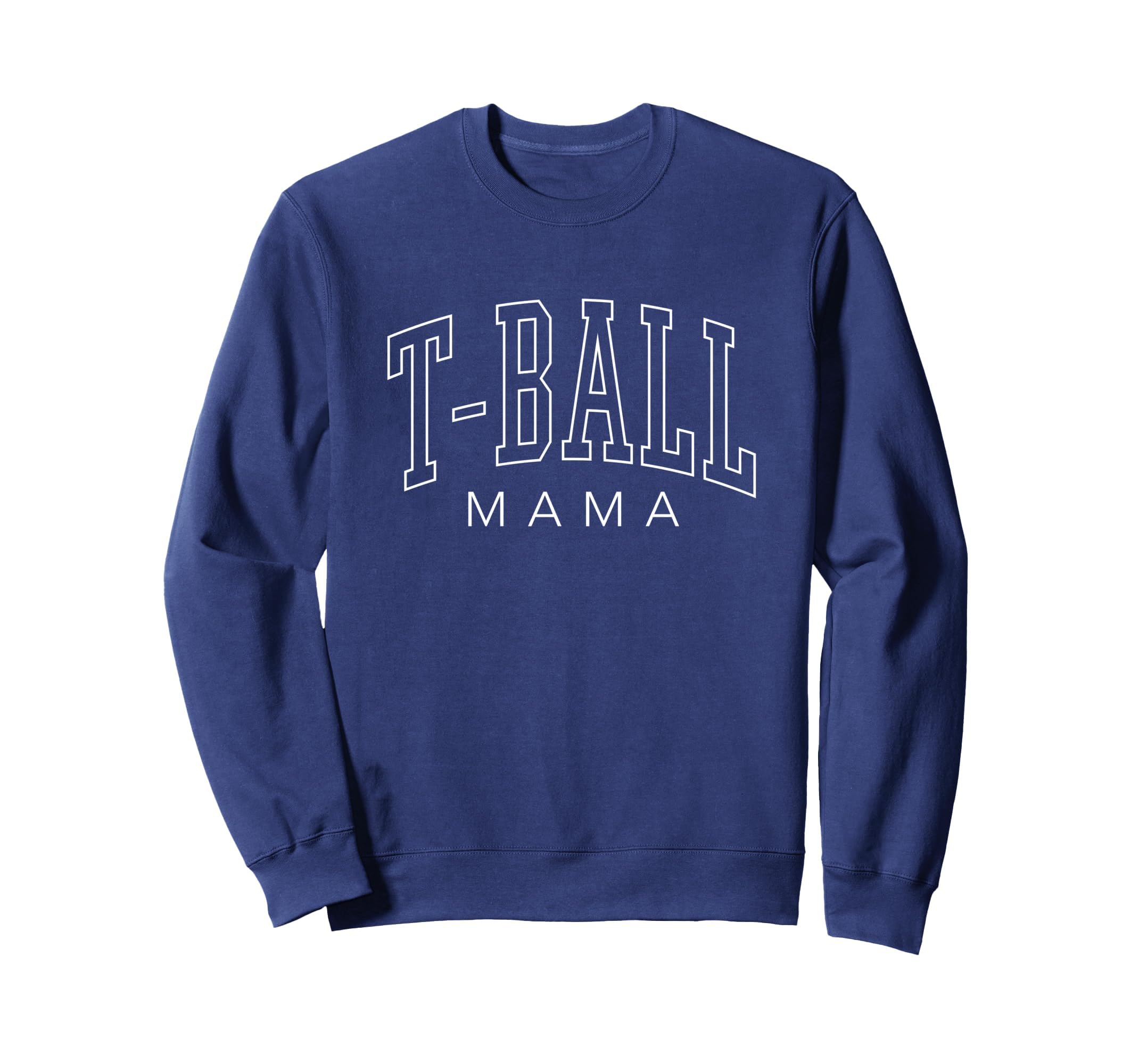 T Ball Mama Mom Baseball Preppy Sweatshirt - Minimalist Print for Adults - T-Shirt, Sweatshirt, Hoodie