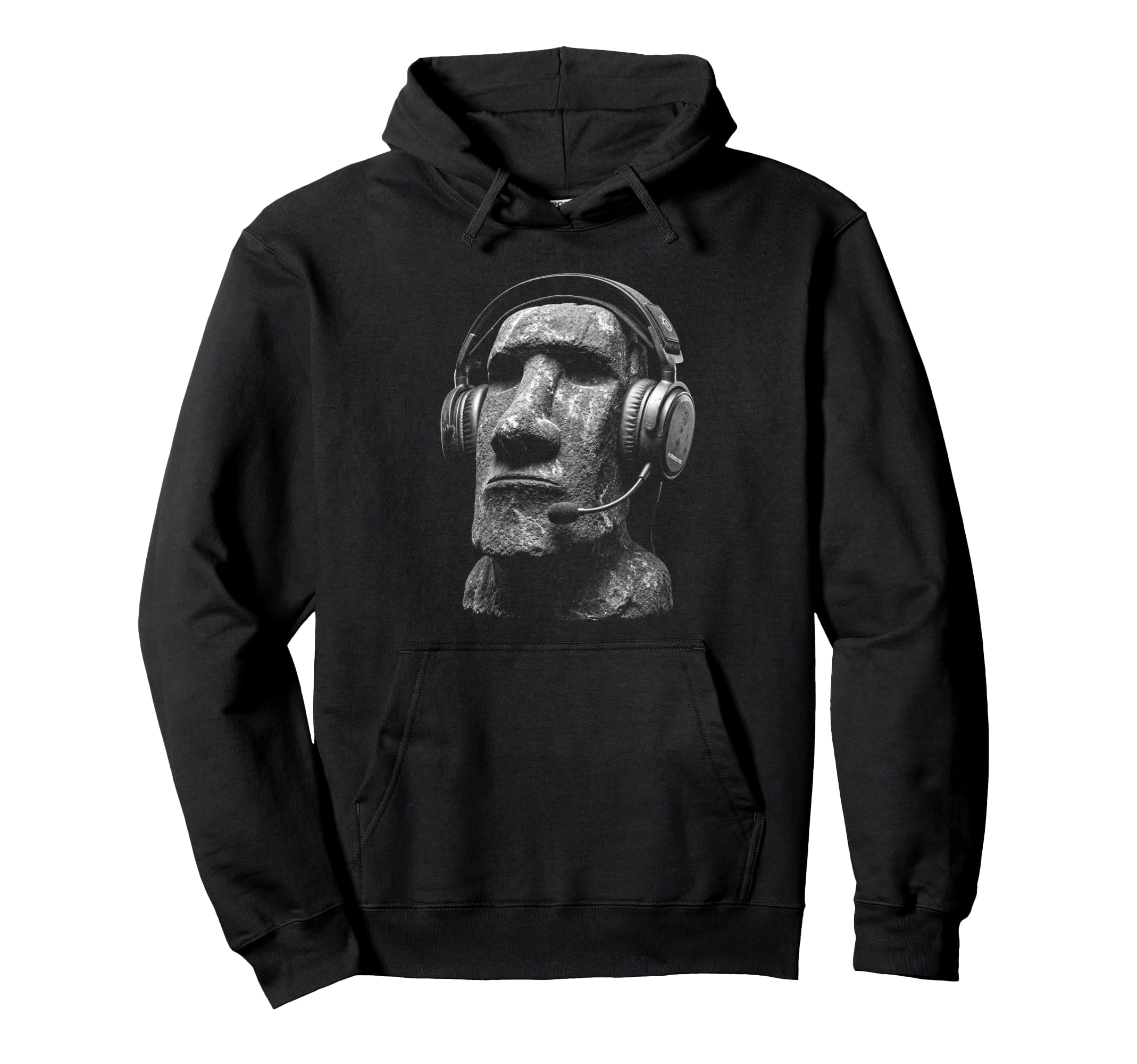 Funny Gamer Y2K Easter Island Moai Statue Hoodie - Graphic Print Unisex - T-Shirt, Sweatshirt, Hoodie