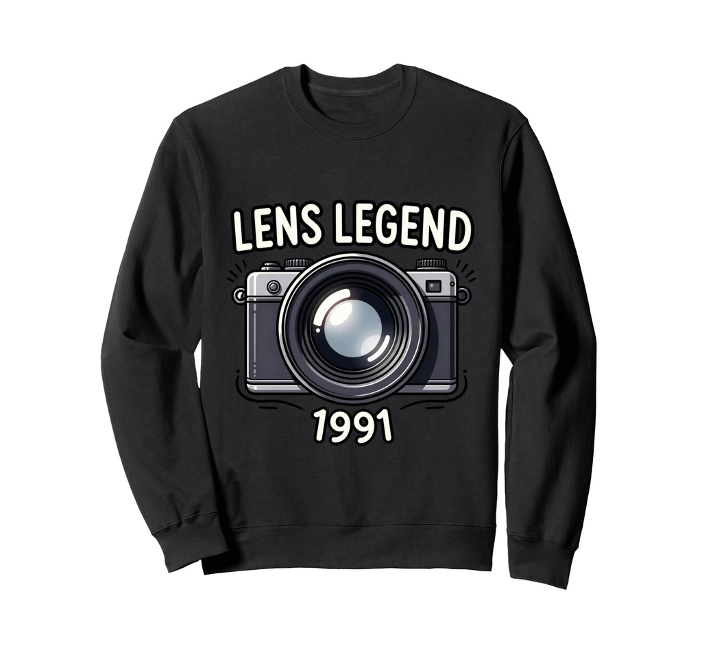 Camera Photography Enthusiast 1991 Sweatshirt - Trendy Graphic for Adults - T-Shirt, Sweatshirt, Hoodie