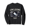 Camera Photography Enthusiast 1991 Sweatshirt - Trendy Graphic for Adults - T-Shirt, Sweatshirt, Hoodie