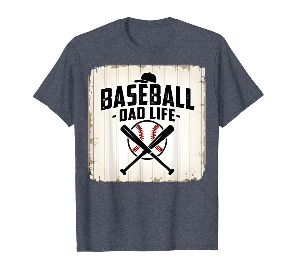 Baseball Dad Life Proud Father T-Shirt - Custom Art Print for Adults - T-Shirt, Sweatshirt, Hoodie
