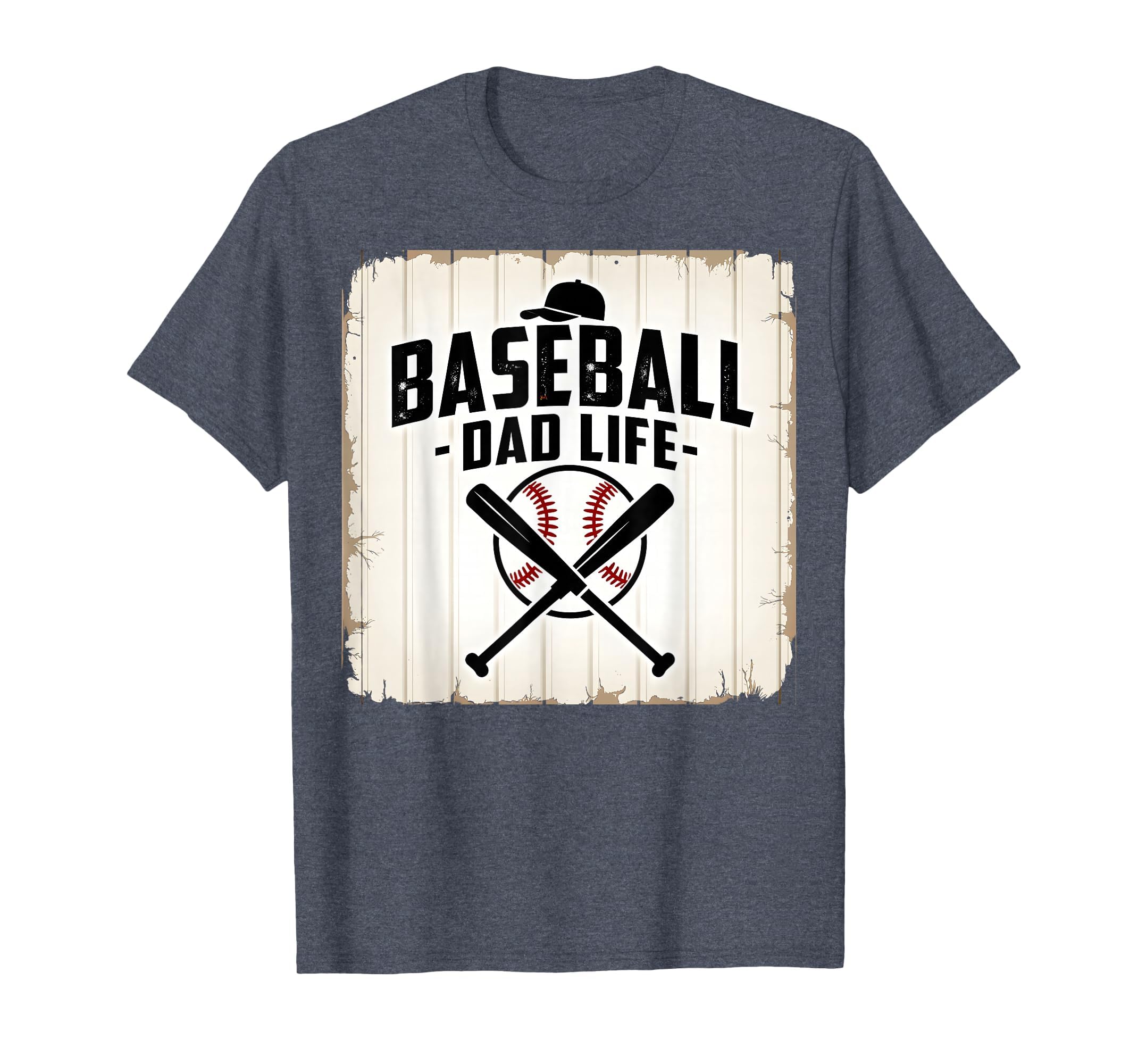 Baseball Dad Life Proud Father T-Shirt - Custom Art Print for Adults - T-Shirt, Sweatshirt, Hoodie