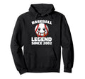 Born 2002 Baseball Team Player Sport Hoodie - Graphic Print Men Women - T-Shirt, Sweatshirt, Hoodie