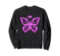 Barbwire Butterfly Retrowave Sweatshirt - Streetwear Style Men Women - T-Shirt, Sweatshirt, Hoodie