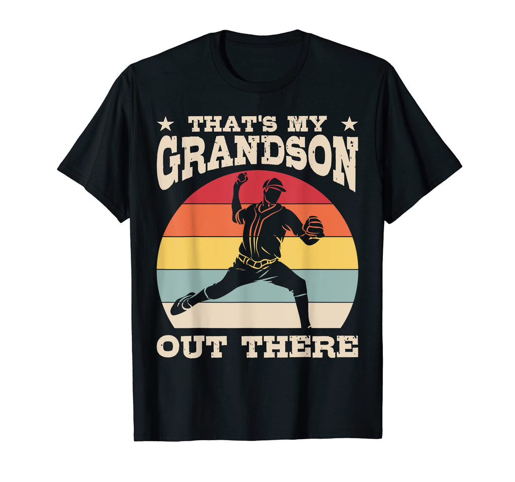 Baseball Player Grandson Grandpa Sports T-Shirt - Trendy Graphic Men Women - T-Shirt, Sweatshirt, Hoodie