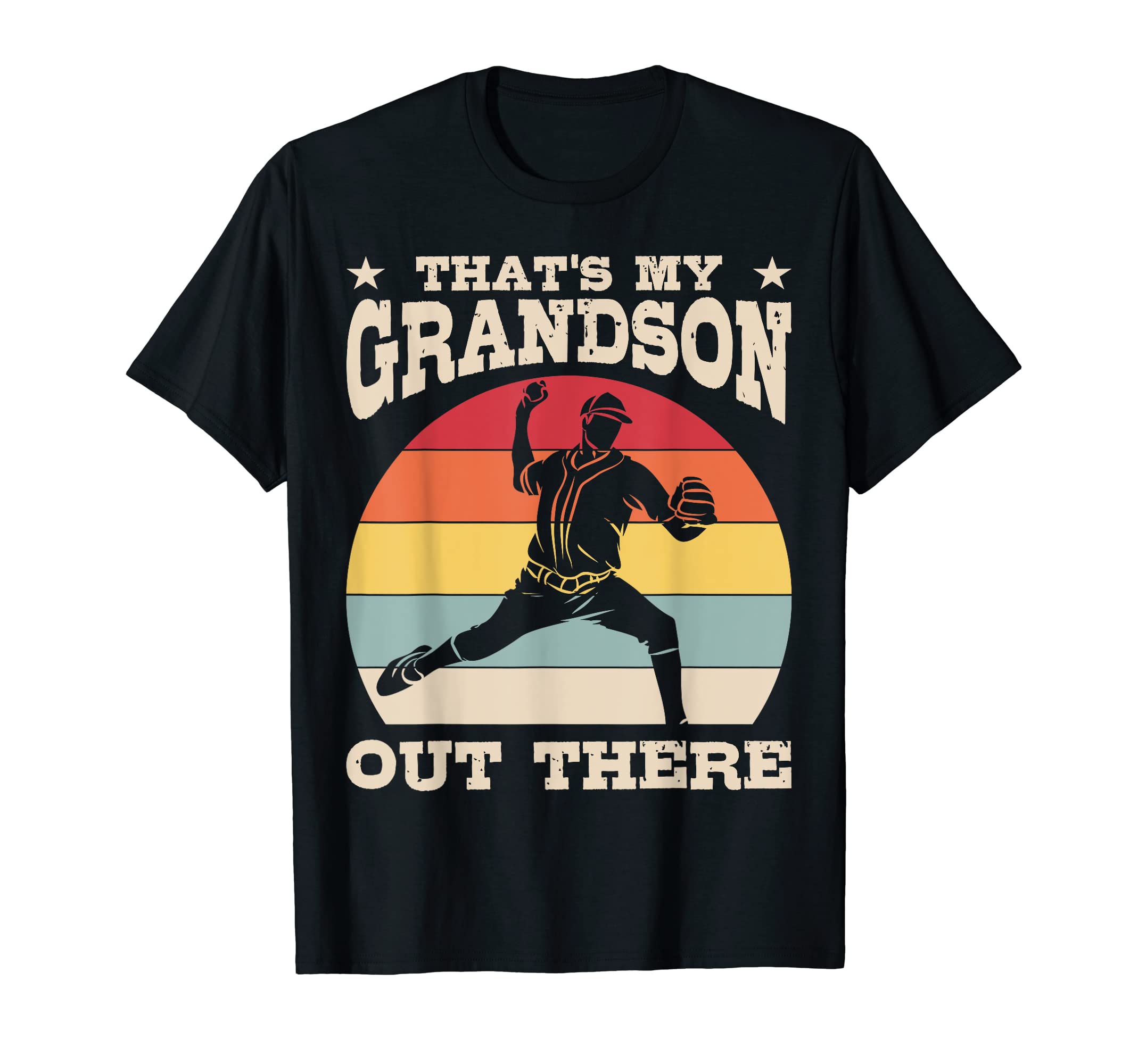 Baseball Player Grandson Grandpa Sports T-Shirt - Trendy Graphic Men Women - T-Shirt, Sweatshirt, Hoodie