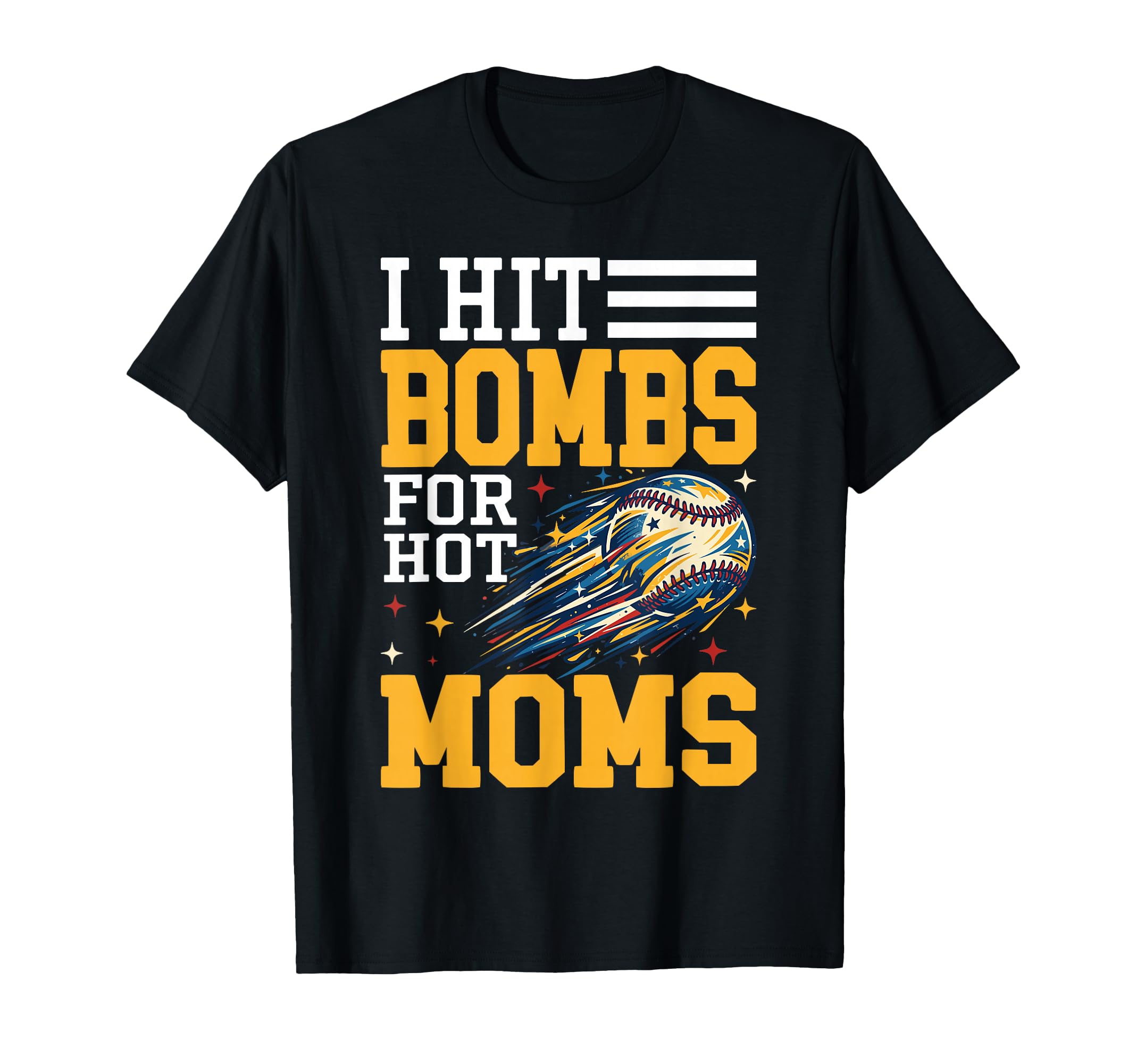 Hit Bombs Hot Moms Baseball Home Run T-Shirt - Graphic Print for Adults - T-Shirt, Sweatshirt, Hoodie
