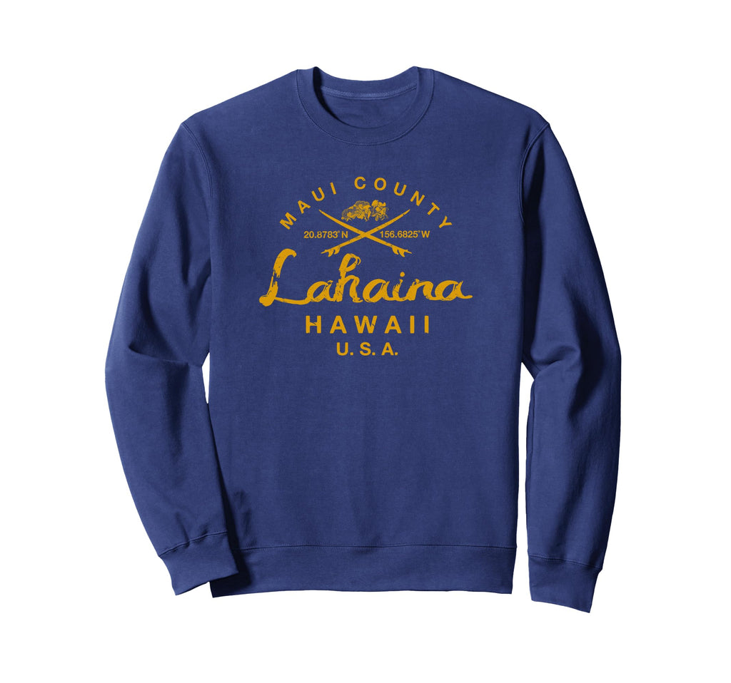 Hawaii Lahaina Maui Surfing Sweatshirt - Aesthetic Graphic Unisex - T-Shirt, Sweatshirt, Hoodie