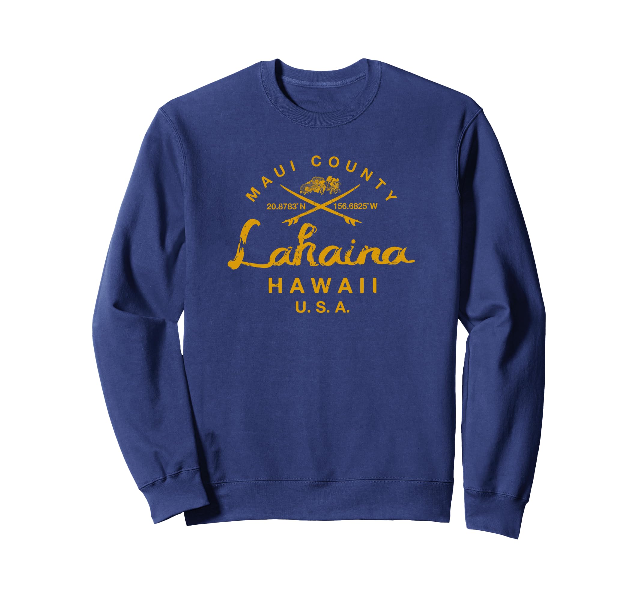 Hawaii Lahaina Maui Surfing Sweatshirt - Aesthetic Graphic Unisex - T-Shirt, Sweatshirt, Hoodie