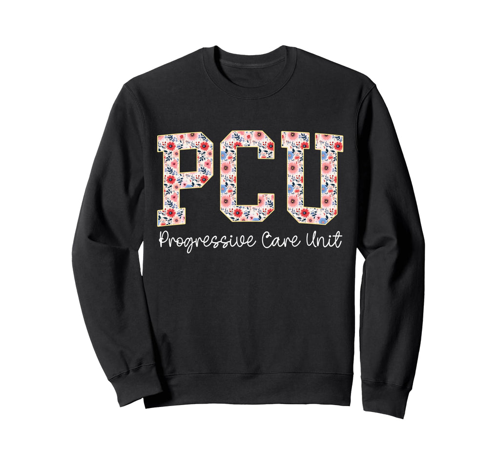 Boho Floral Cpcu Cardiac Progressive Sweatshirt - Novelty Apparel Unisex - T-Shirt, Sweatshirt, Hoodie