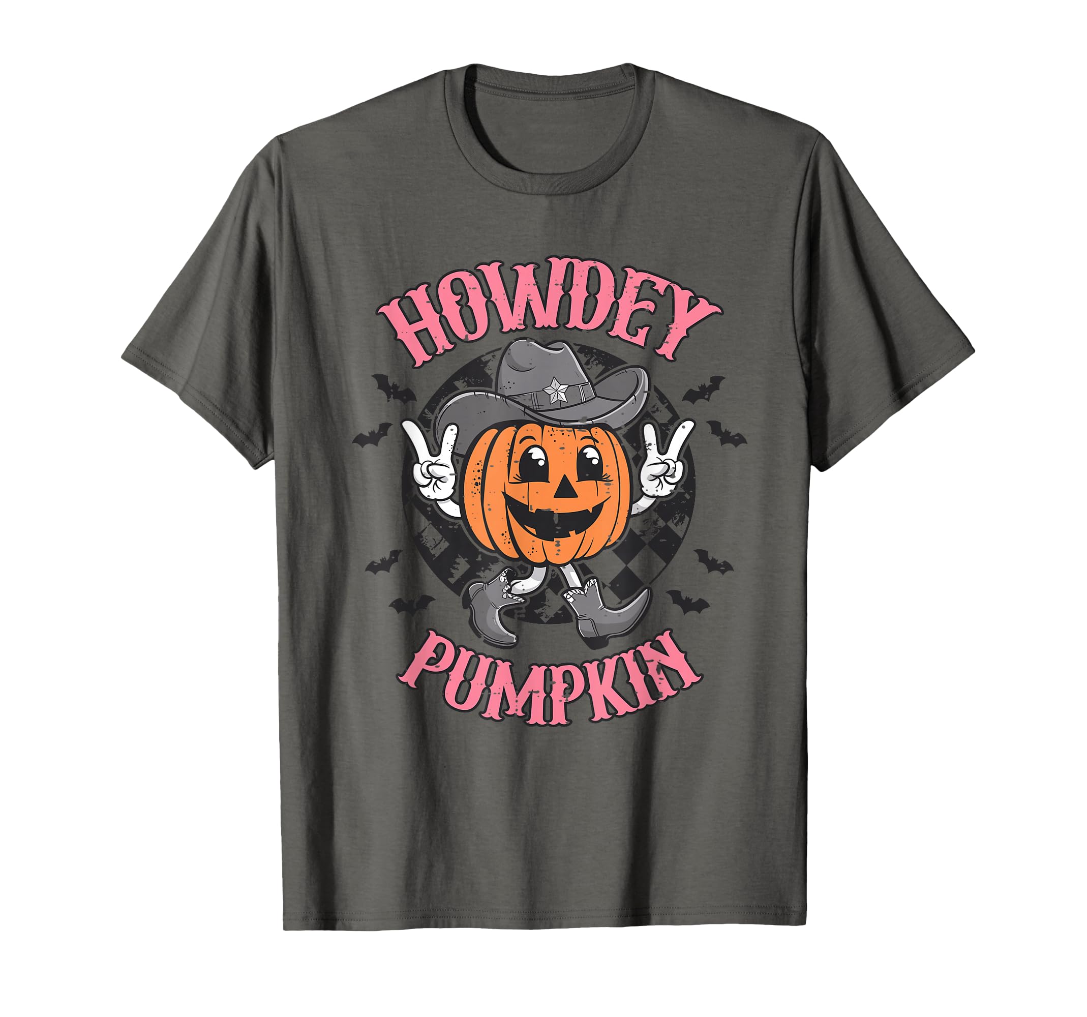 Howdy Pumpkin Autumn Western T-Shirt - Minimalist Print Men Women - T-Shirt, Sweatshirt, Hoodie