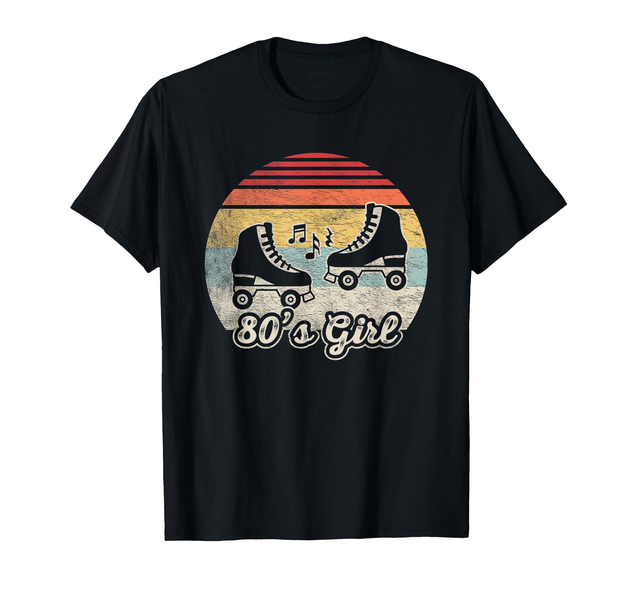 80S Roller Skates Sunset T-Shirt - Unique Graphic Unisex - T-Shirt, Sweatshirt, Hoodie