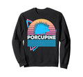 Porcupine Vaporwave Aesthetic Sweatshirt - Unique Graphic Unisex - T-Shirt, Sweatshirt, Hoodie