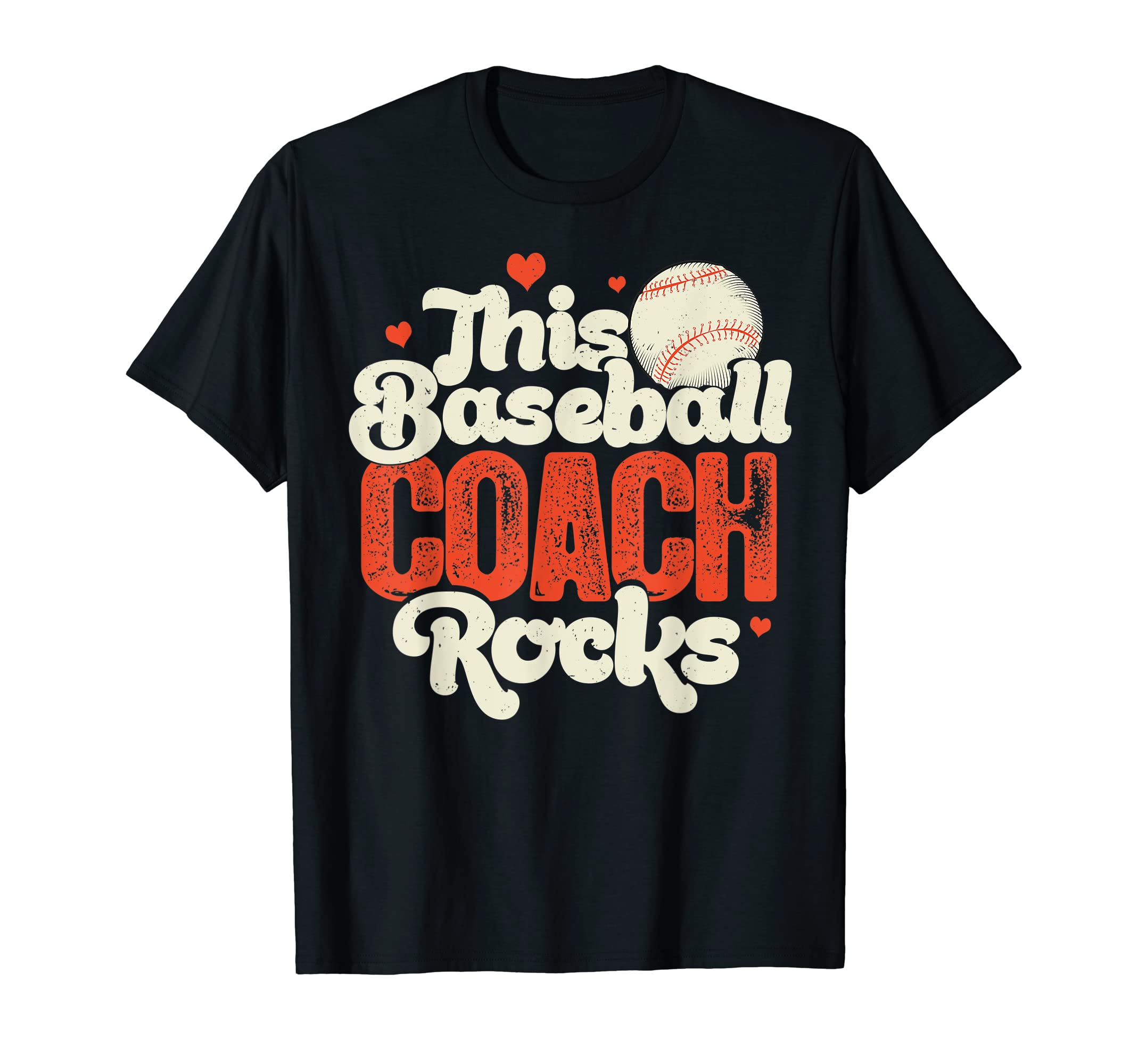 Baseball Coach This Coach Rocks Gift T-Shirt - Novelty Apparel for Adults - T-Shirt, Sweatshirt, Hoodie