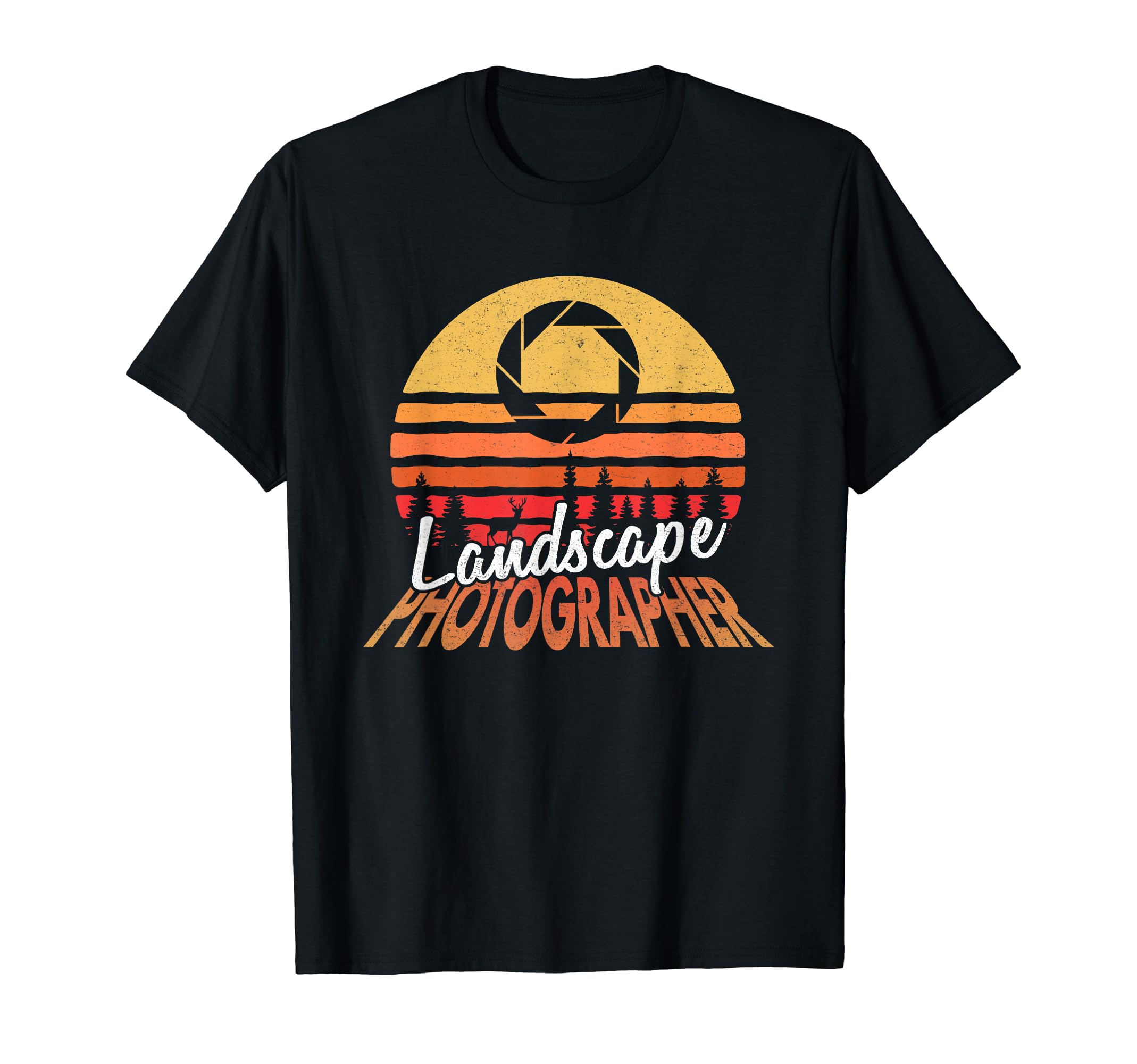 Landscape Photographer Sunset Aperture T-Shirt - Fun Novelty Design Unisex - T-Shirt, Sweatshirt, Hoodie