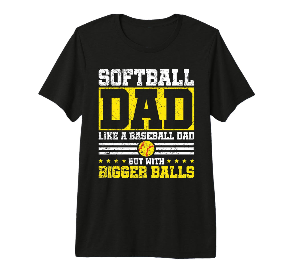 Mens Softball Dad Like Baseball Dad T-Shirt - Trendy Graphic for Adults - T-Shirt, Sweatshirt, Hoodie