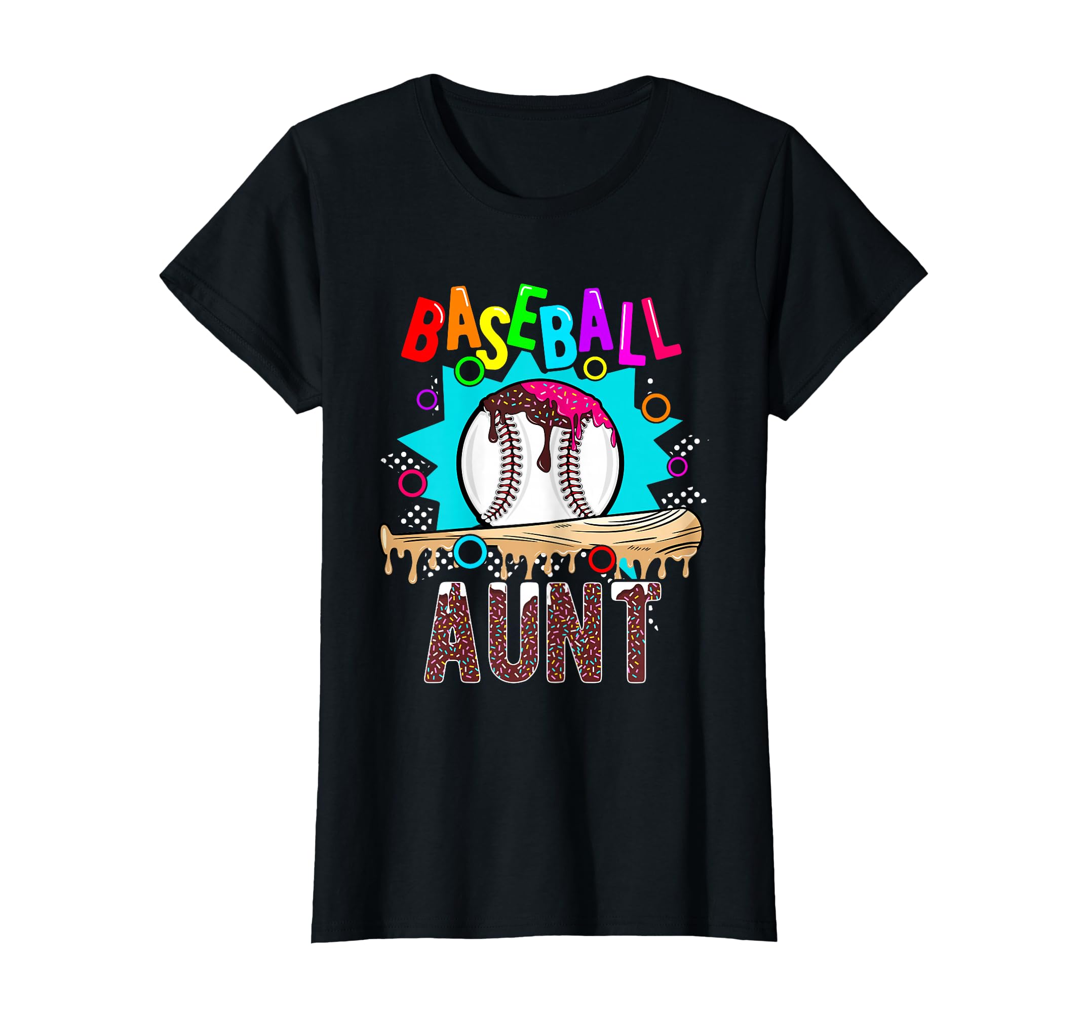 Baseball Aunt T-Shirt - Unique Graphic Men Women - T-Shirt, Sweatshirt, Hoodie
