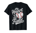 My Heart Is That Field Baseball Ball T-Shirt - Custom Art Print Men Women - T-Shirt, Sweatshirt, Hoodie
