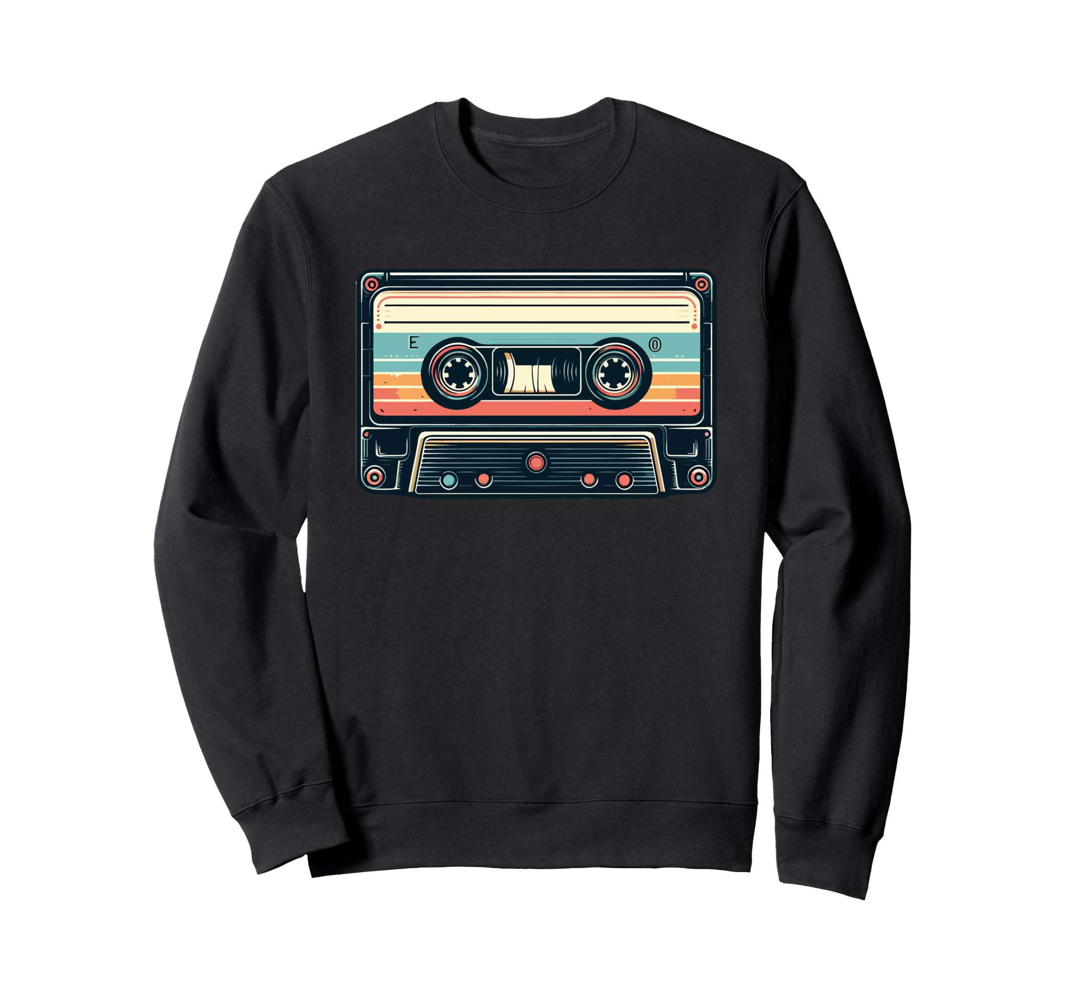 Cassette Tape Music Throwback Art Sweatshirt - Graphic Print Unisex - T-Shirt, Sweatshirt, Hoodie