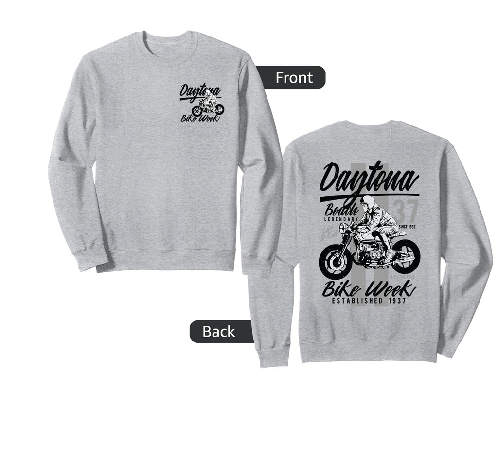 Daytona Beach Bike Week Sweatshirt - Aesthetic Graphic for Adults - T-Shirt, Sweatshirt, Hoodie