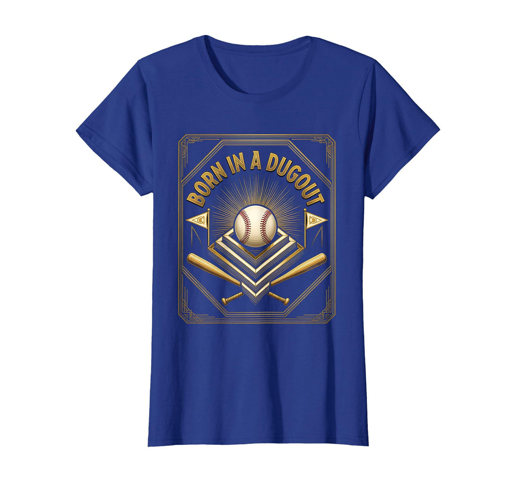 Born Dugout Mom Baseball T-Shirt - Trendy Graphic Unisex - T-Shirt, Sweatshirt, Hoodie