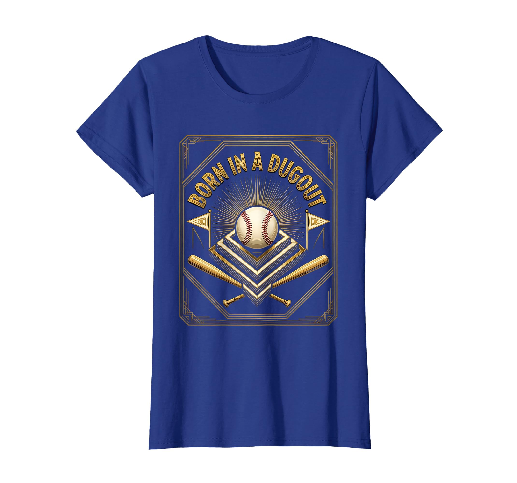 Born Dugout Mom Baseball T-Shirt - Trendy Graphic Unisex - T-Shirt, Sweatshirt, Hoodie