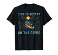 Kayaking Life Is Better River Sunset T-Shirt - Custom Art Print Unisex - T-Shirt, Sweatshirt, Hoodie