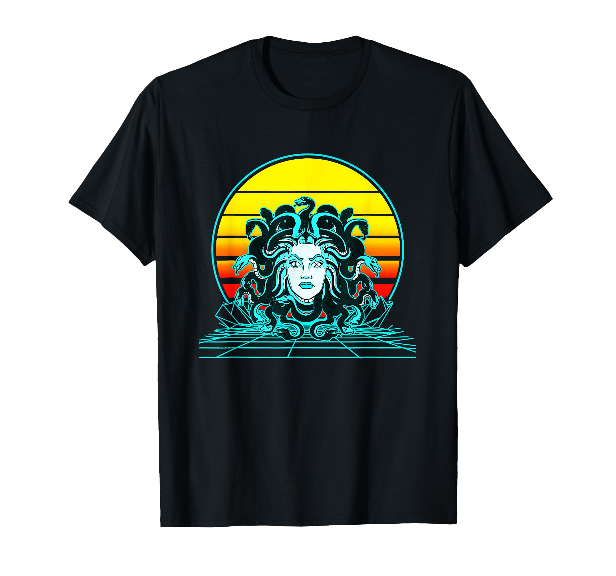 Sunset Medusa T-Shirt - Graphic Print Unisex - T-Shirt, Sweatshirt, Hoodie