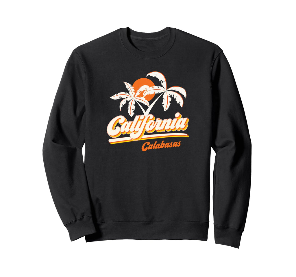 Calabasas California 1970S Palm Sweatshirt - Novelty Apparel for Adults - T-Shirt, Sweatshirt, Hoodie