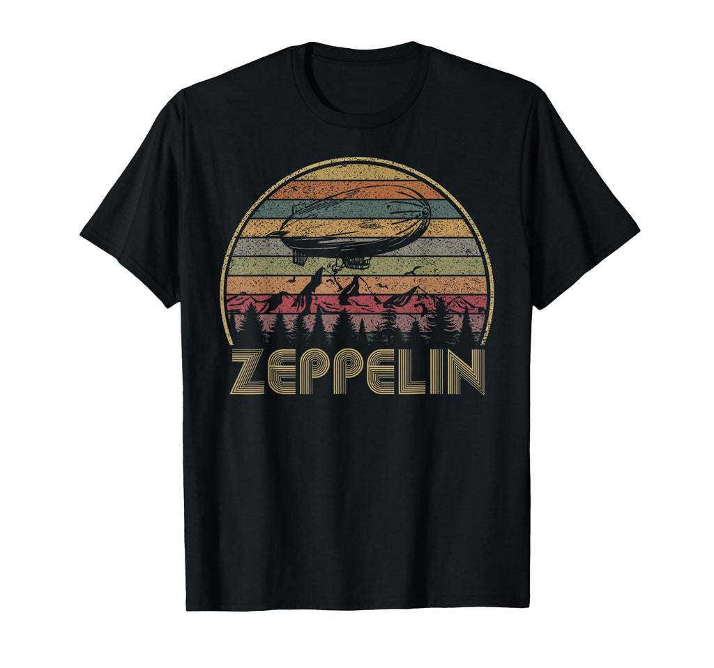 Zeppelin 70S 80S Dirigible Airship T-Shirt - Novelty Apparel for Adults - T-Shirt, Sweatshirt, Hoodie