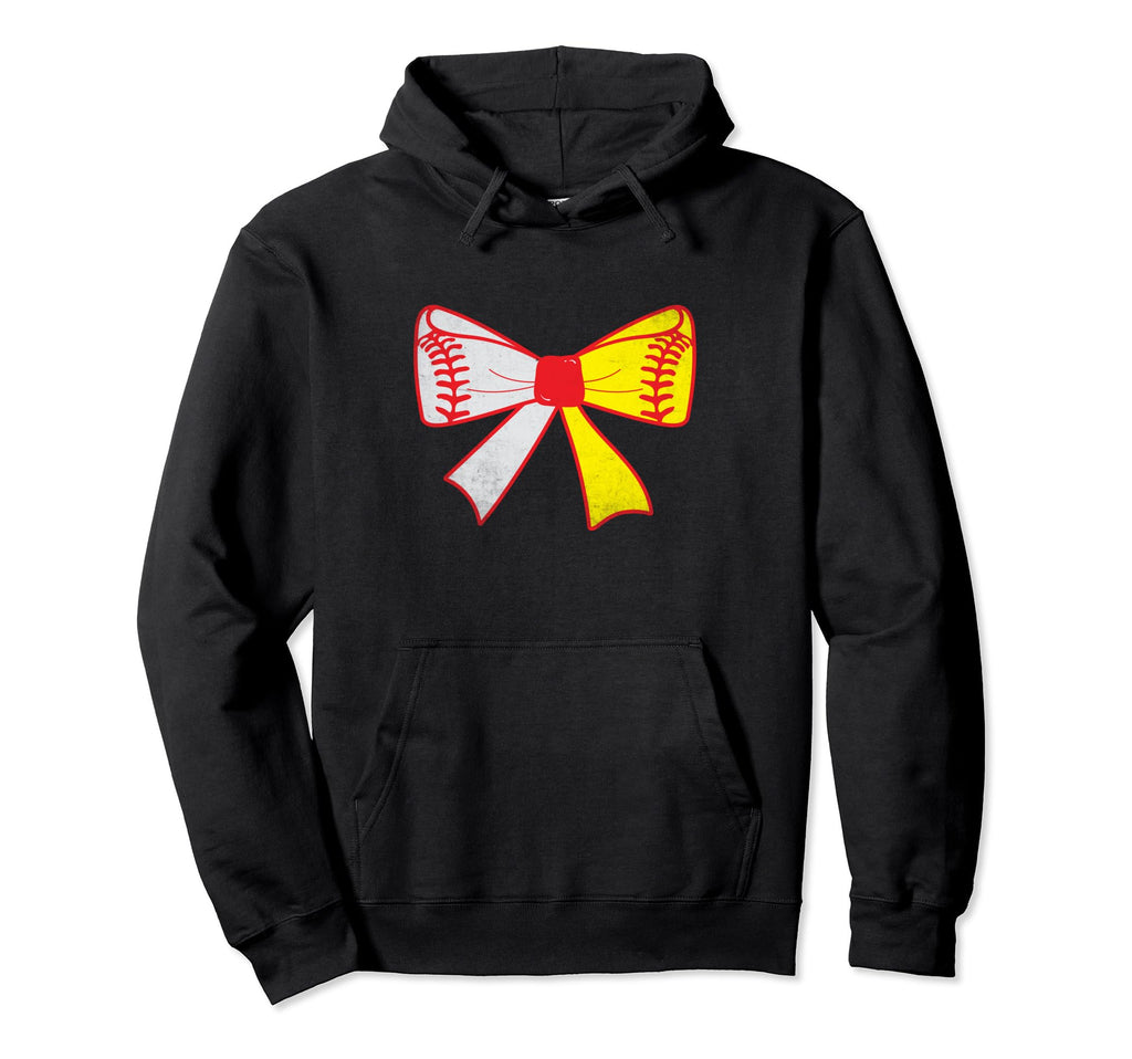 Mom Both Baseball Softball Mom Coquette Hoodie - Unique Graphic for Adults - T-Shirt, Sweatshirt, Hoodie