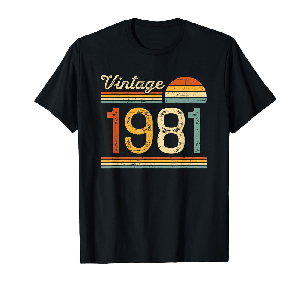 Born 1981 45Th Birthday 45 Years Old T-Shirt - Custom Art Print Unisex - T-Shirt, Sweatshirt, Hoodie