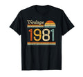 Born 1981 45Th Birthday 45 Years Old T-Shirt - Custom Art Print Unisex - T-Shirt, Sweatshirt, Hoodie