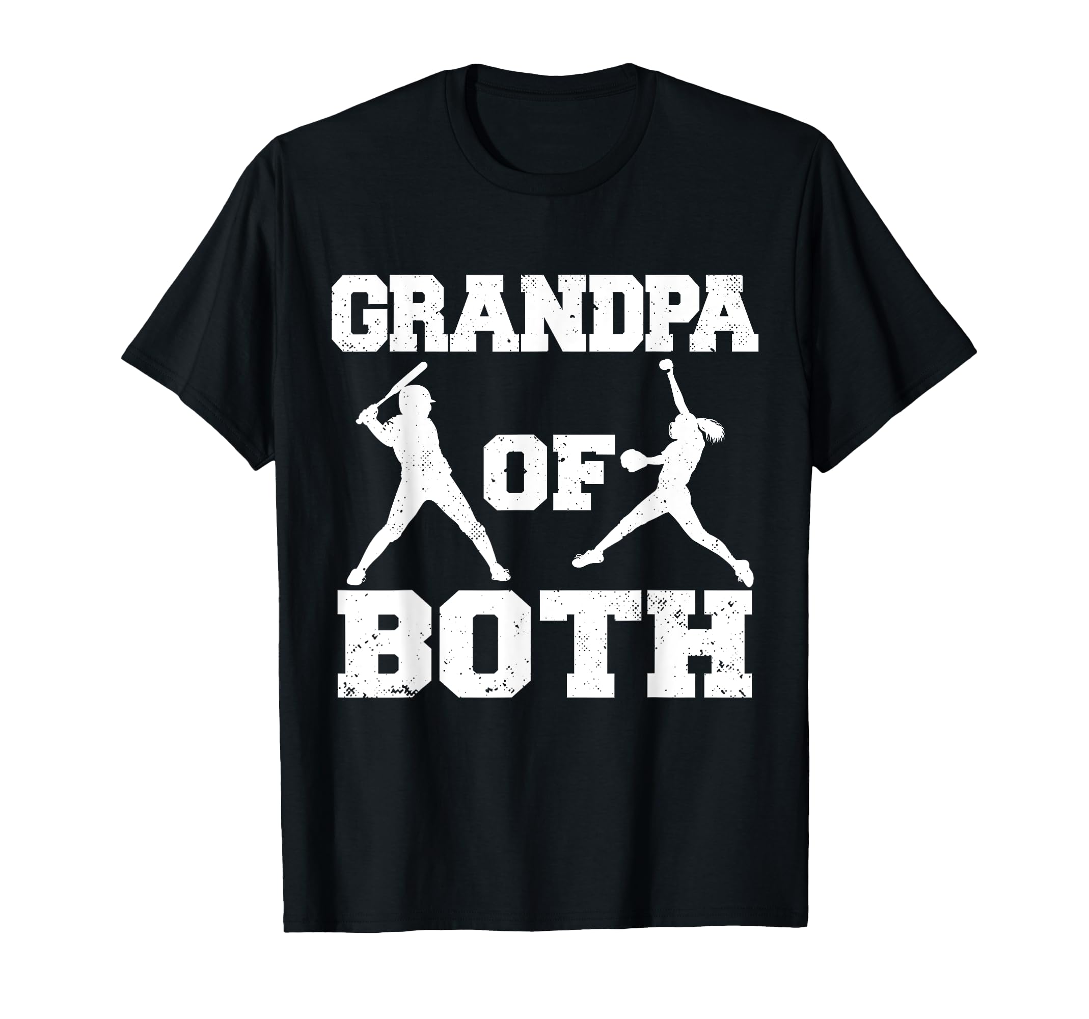 Grandpa Both Funny Baseball Softball T-Shirt - Novelty Apparel for Adults - T-Shirt, Sweatshirt, Hoodie