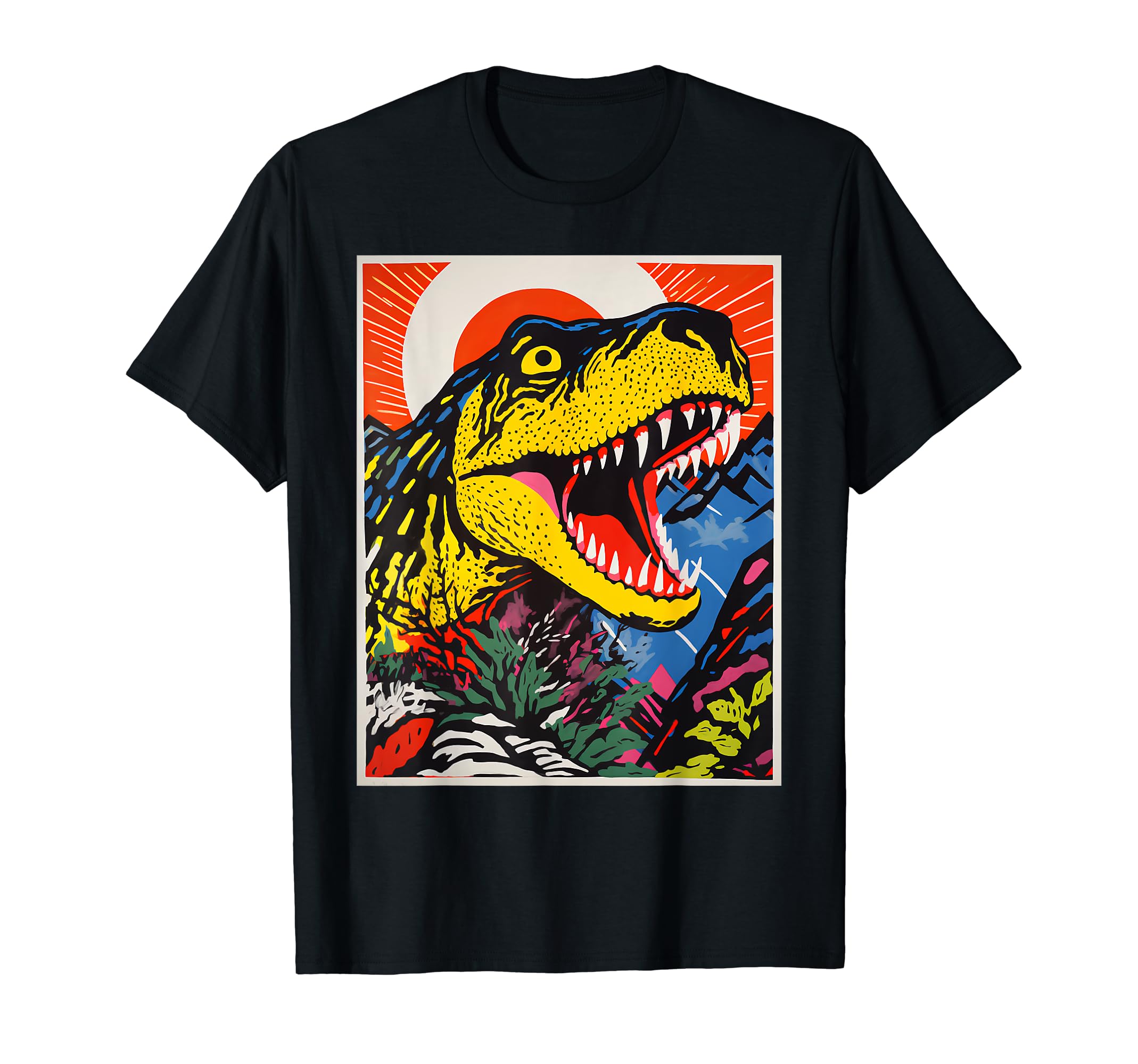 Dinosaur 90S Pop Art Aesthetic T-Shirt - Casual Everyday Wear Men Women - T-Shirt, Sweatshirt, Hoodie
