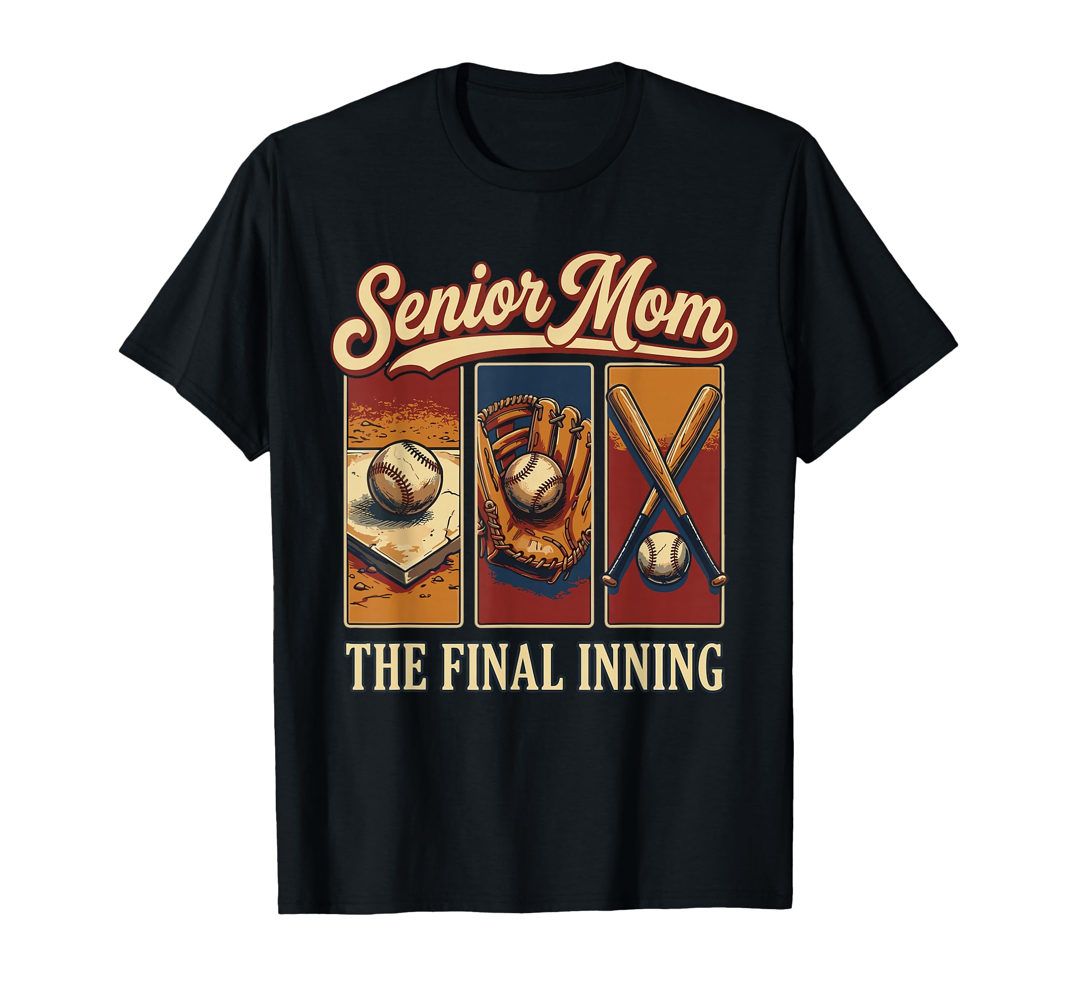 Baseball Senior Mom 2026 Final Inning Mama T-Shirt - Graphic Print Unisex - T-Shirt, Sweatshirt, Hoodie