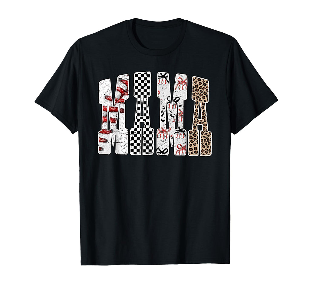 Mama Baseball Season Happy Game T-Shirt - Casual Everyday Wear Men Women - T-Shirt, Sweatshirt, Hoodie